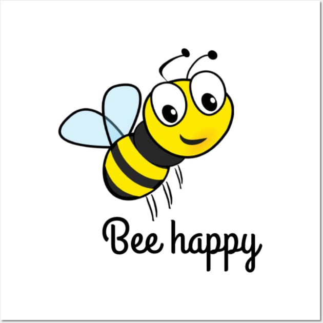Bee happy Wall Art by Pipa's design